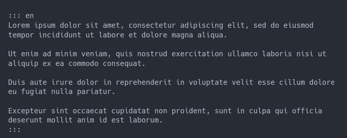 Correct End Line Syntax - Dark